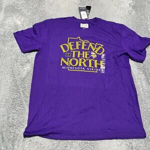 NFL Minnesota Vikings Fanatics Shirt Mens XL Purple Defend The North